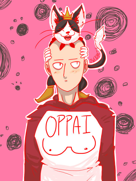 Saitama And Cait Sith
