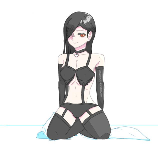 Lewd anime illustration