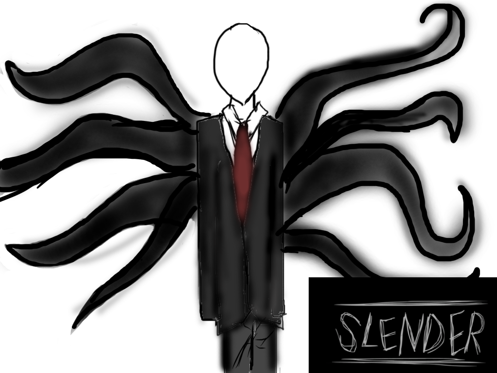 Slender Man Speed Painting - ibisPaint