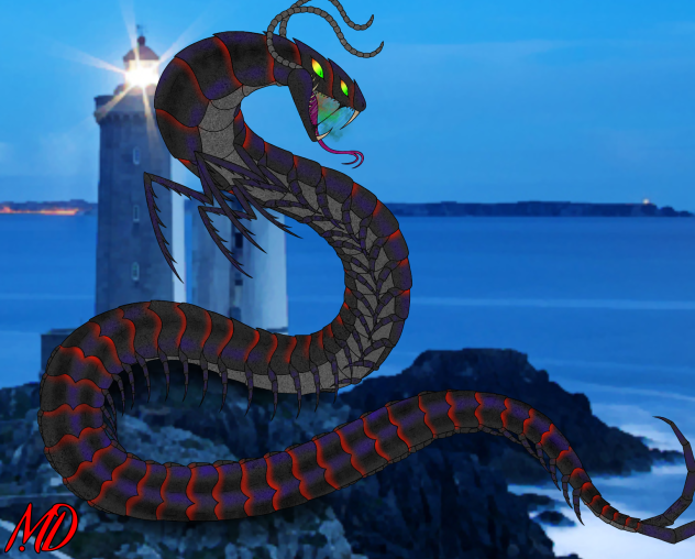 Snake + centipede