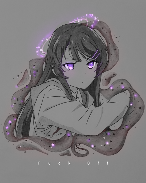 Mai Sakurajima Glow Art - ibisPaint