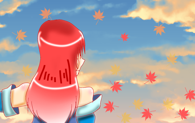 秋の夕方