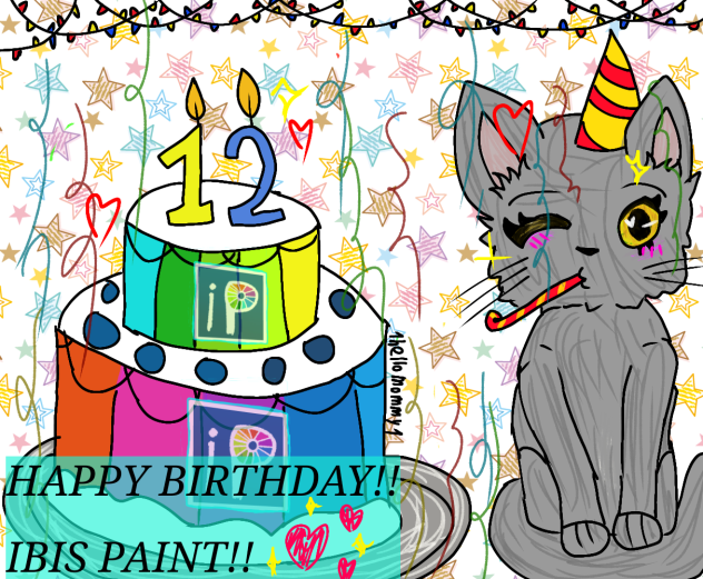 HAPPY BIRTHDAY IBIS PAINT ️ Tysm for app - ibisPaint