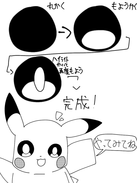 みんと流・目の描き方！