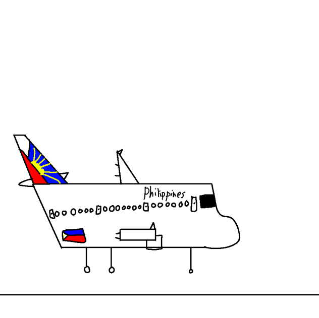 Philippines airlines landing