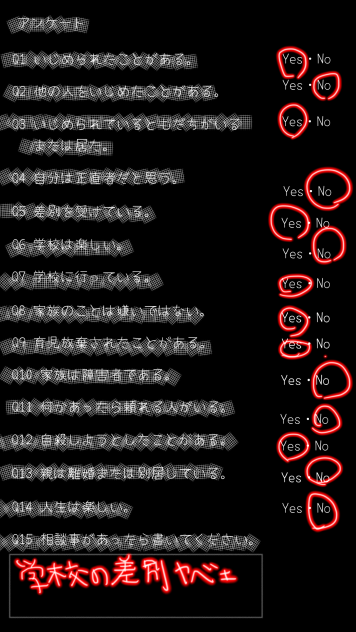 アンケート