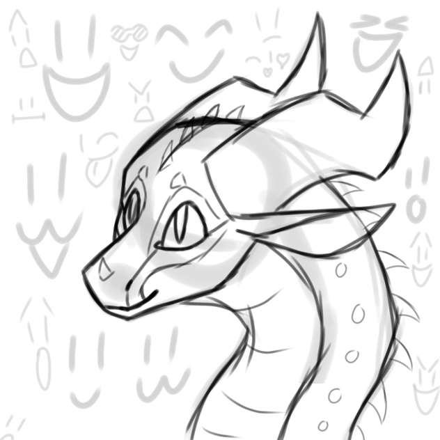 dragon headshot base