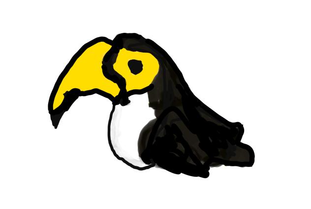 はじめに書いた鳥の置物