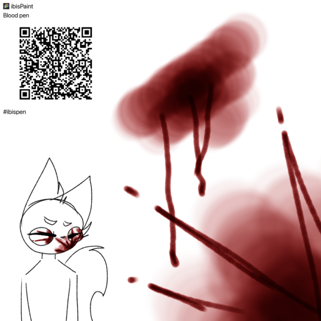 Blood pen, but it’s free✨