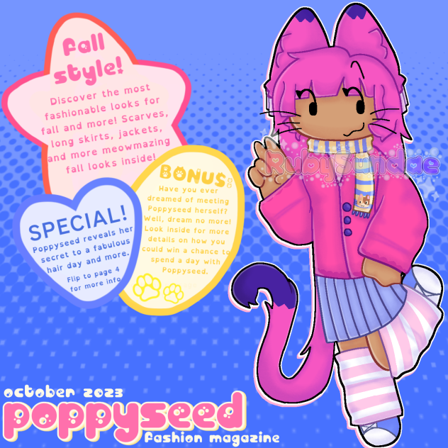 Poppyseed Magazine 👗🎀 (OC)