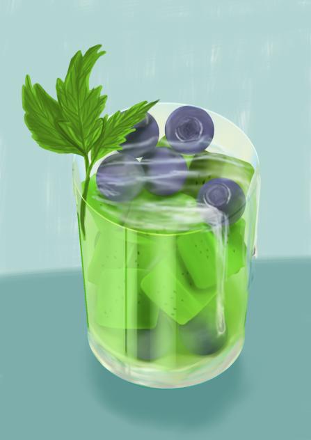 kiwi blueberries drink