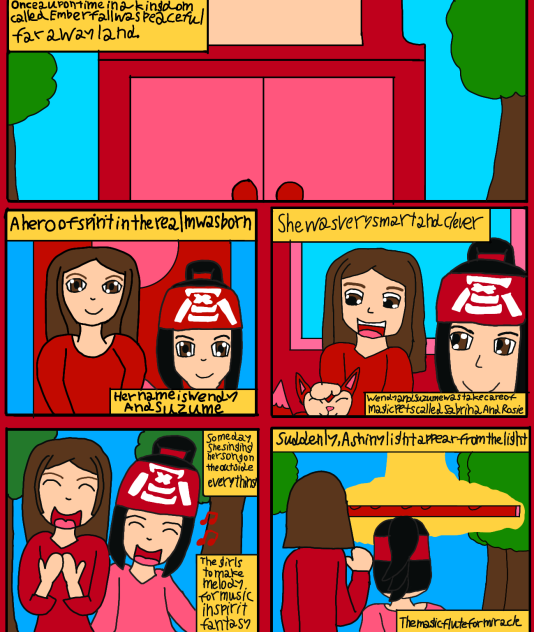 Wendy's Adventure Comic Page 1.