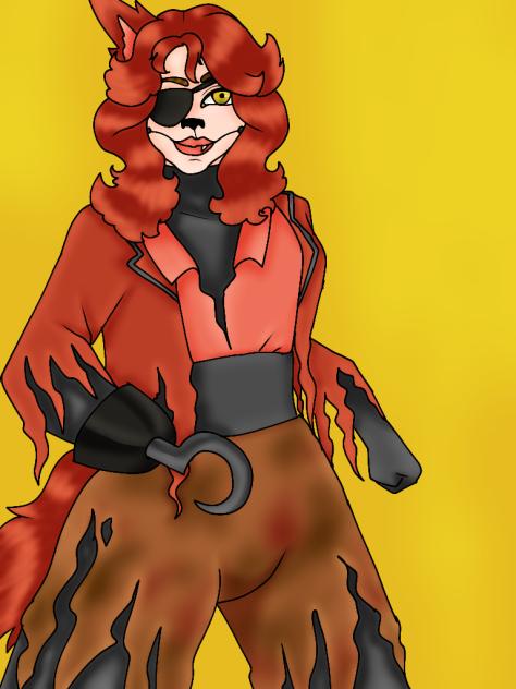 Human Withered Foxy (Girl)