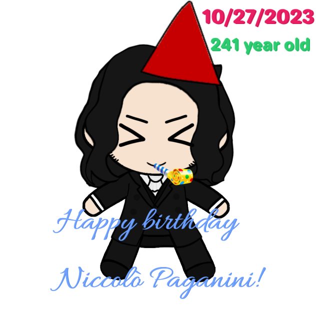 Happy 241st birthday Niccolò Paganini!