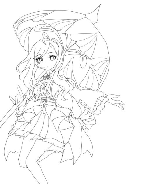 ビビアン　塗り絵
