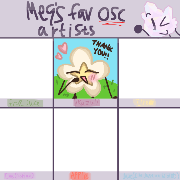 MEGS FAV ARTISTS 💖