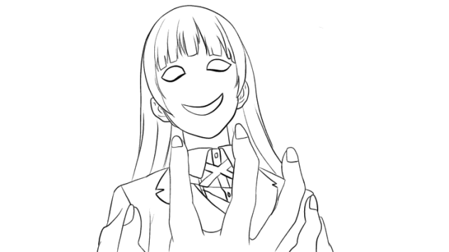 Kakegurui coloring page
