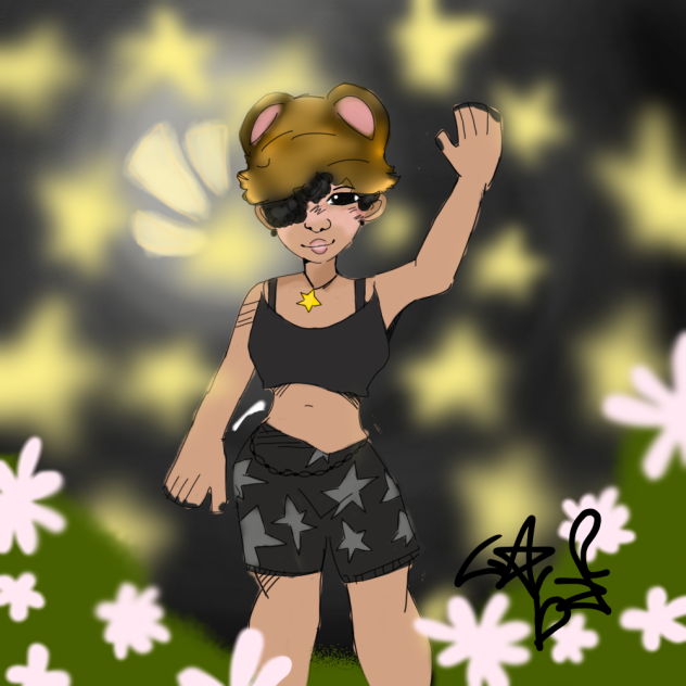 Flower girl w y2k aesthetic
