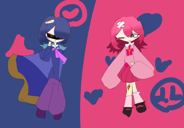 擬人化のメタカビ描いただけ