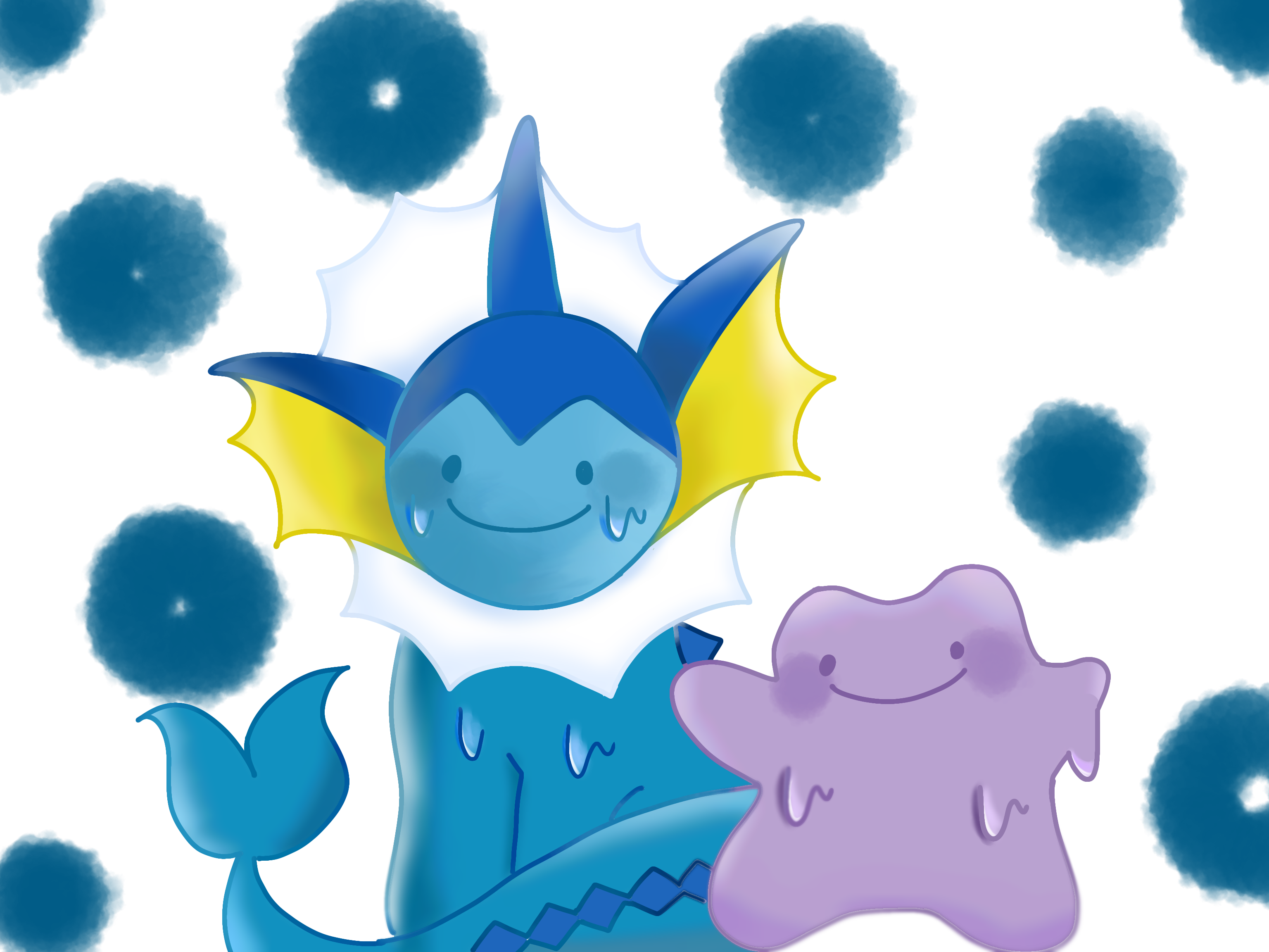 シャワーズ×メタモン - ibisPaint