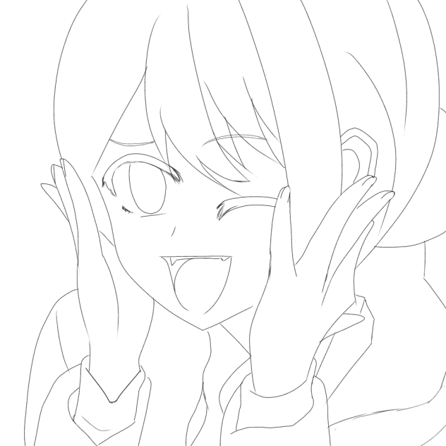 星野アイ（推しの子）塗り絵用 - ibisPaint