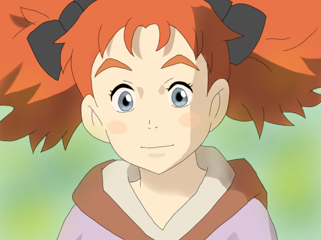 drawing メアリと魔女の花 メアリ 描いてみた