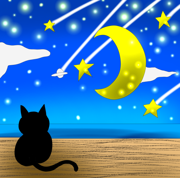 レトロな夜空！