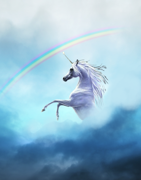 unicorn run a rainbow - ibisPaint