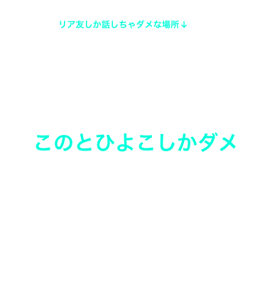 リア友コメント場所