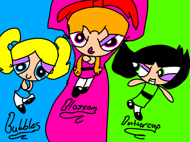 Bubbles, Blossom, And ButterCup.