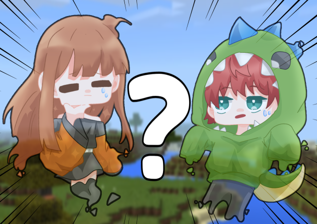 誰が殺人ピエロかわからず頭を悩ませる幽霊えとさんと幽霊じゃぱぱさん