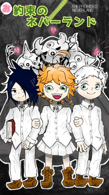 二次創作】お約束のネバーランド風の絵 - ibisPaint