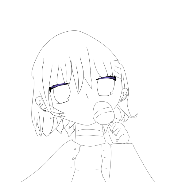 秋のソーダ飴　塗り絵