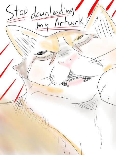 Stop download my artwork!