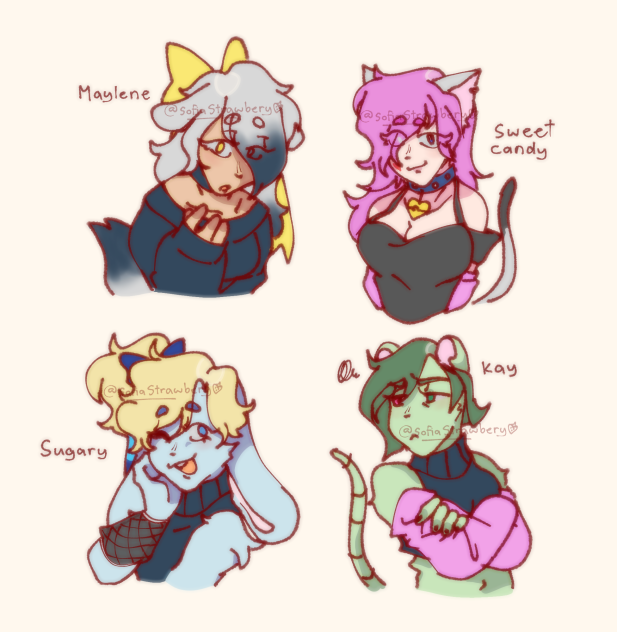 Colorful Cute Girls!🍓