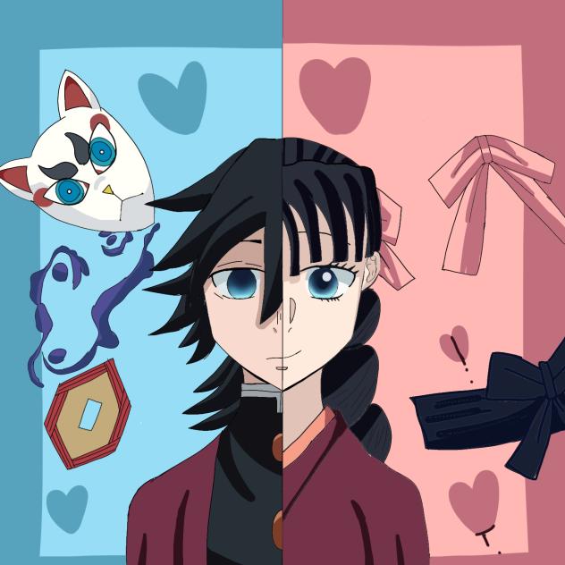 Giyuu and Tsutako 💙❤️