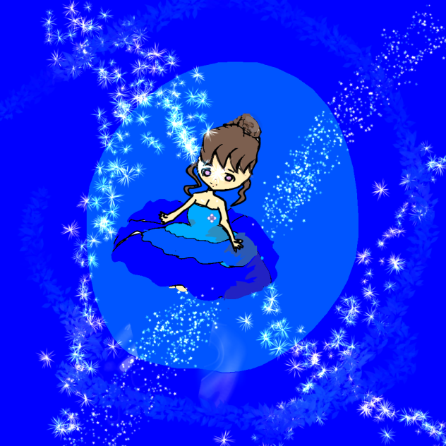 夜空の中・・・