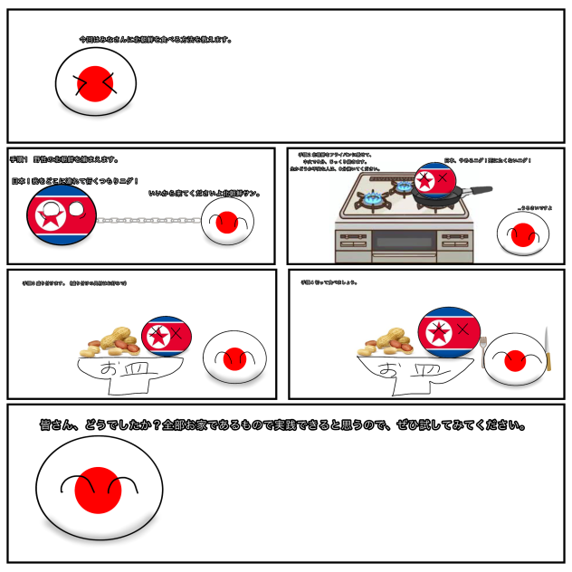 北朝鮮を調理する漫画