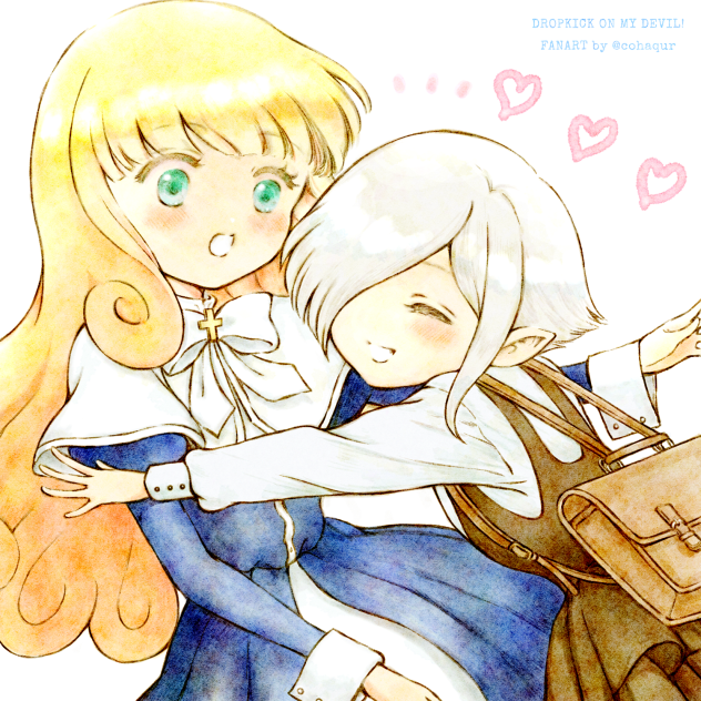 ほぽろんに懐くペルちゃん模写。