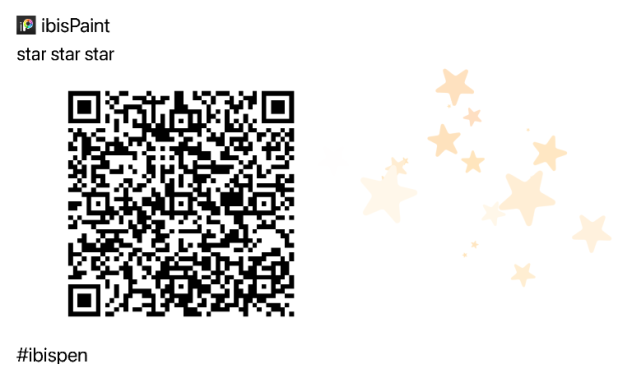 Star shower qr code - ibisPaint