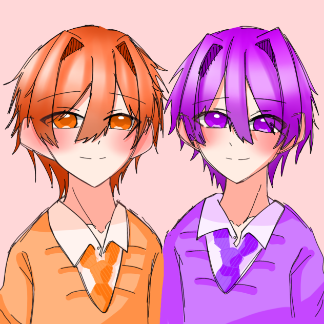 🐰💜×🐑🧡