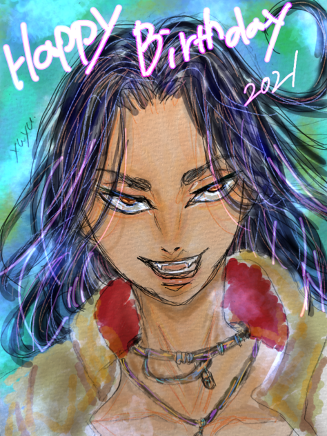 場地圭介誕生日イラスト