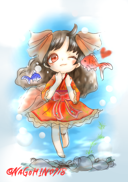 練習17-アバ絵金魚ちゃん-