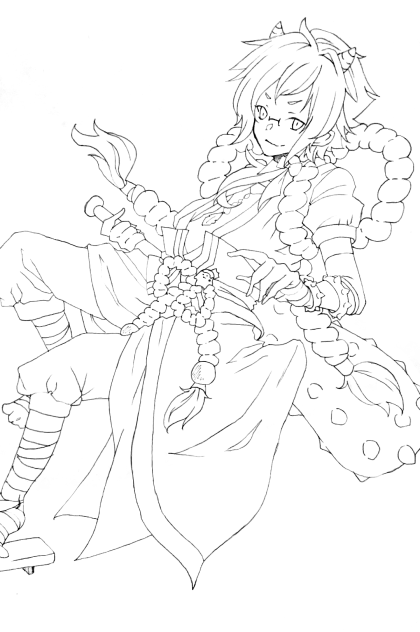 鬼いさん(塗り絵)