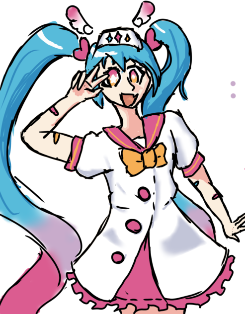 one of Hatsune Miku’ design fannart