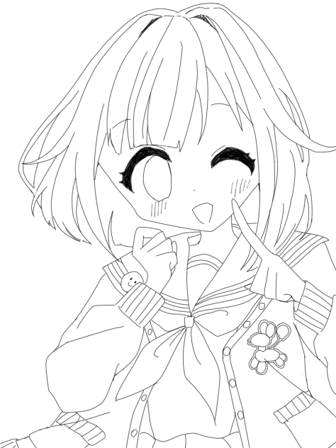 えむちゃん線画！