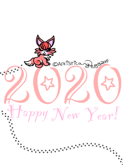 Happy New Year! 2020 (Pink) - Speedpaint