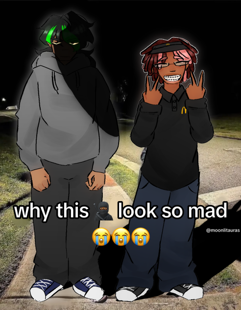 why this 🥷🏾 look so mad 😭😭😭