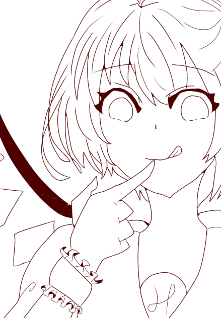 フラン　線画　別バージョン