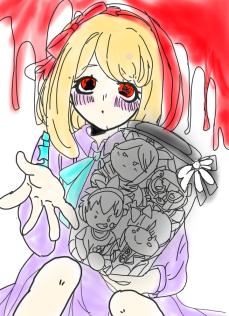 梢西さんの塗り絵してみました